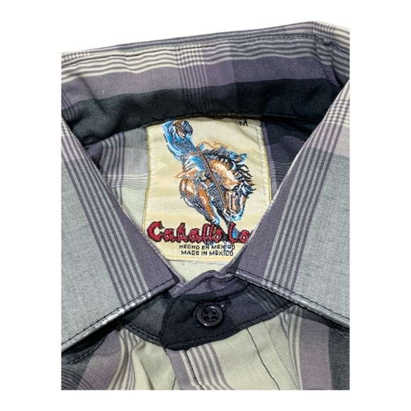 Men's Caballo Loco Western Snap Front Western Shirt Sz Medium - Picture 4 of 4